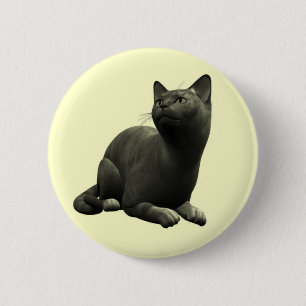 Ruhige Katzenschaltfläche Button