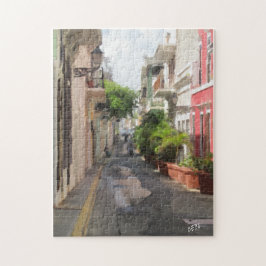 Ruhige kleine Straße von Puerto Rico Puzzle
