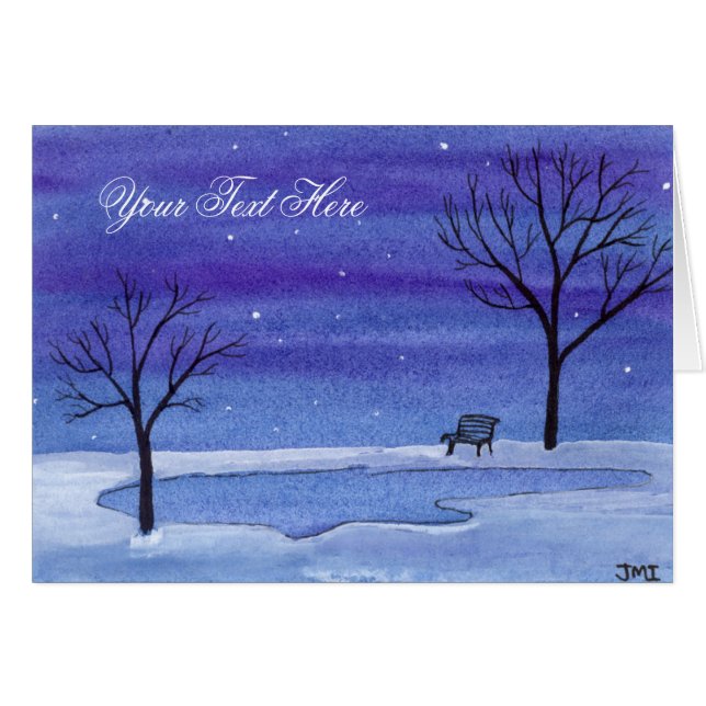 Ruhige Lage Wasserfarbe (Vorderseite (Horizontal))