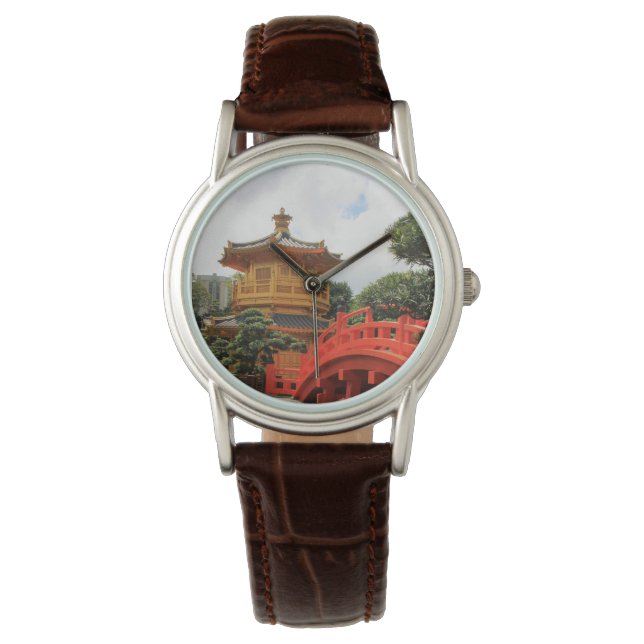 Ruhige Landschaft beobachten Armbanduhr (Vorderseite)