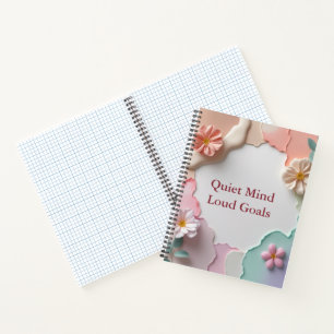 Ruhige Mind Loud Goals - Individuelle Name Motivie Notizbuch