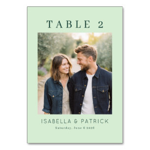 Ruhige Minze Minimalistische Fotografie Tischnummer