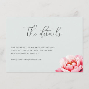 Ruhige Minze Pfingstrose Floral Begleitkarte