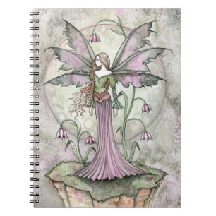 Ruhige Mondblumen-Feenn-Notizbuch Notizblock
