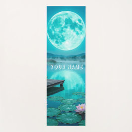 Ruhige Mondreflexion Yogamatte