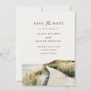 Ruhige New-England-Boardwalk-Cape-Cod-Hochzeit Save The Date
