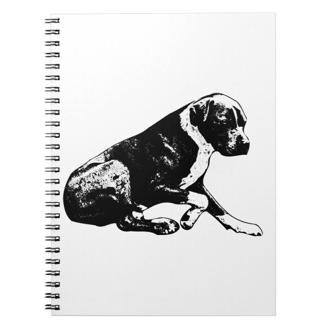 Ruhige Notizen, canine Fokus Notizblock (Vorderseite)