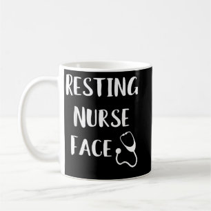 Ruhige Nurse Face Funny RN ER Geschenk Weihnachten Kaffeetasse