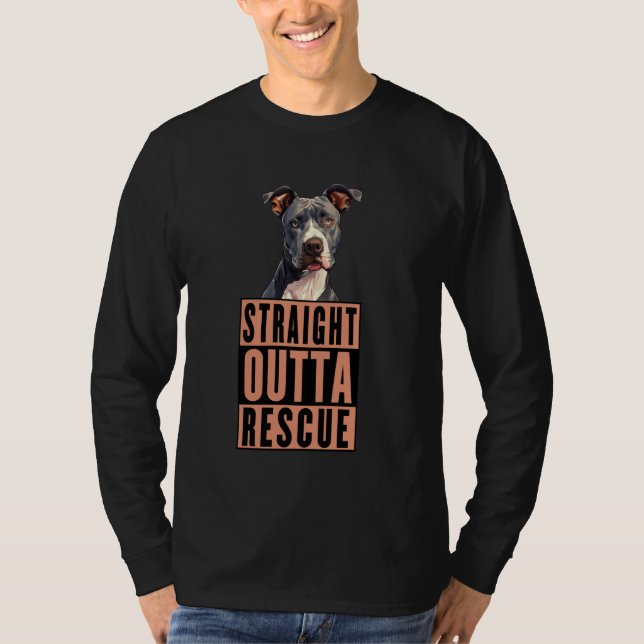 Ruhige Pit Bulls Männer Frauen Teen Gir T-Shirt (Vorderseite)