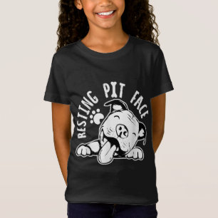 Ruhige Pit Face Funny Dog, Pitbull Meme Bekleidung T-Shirt