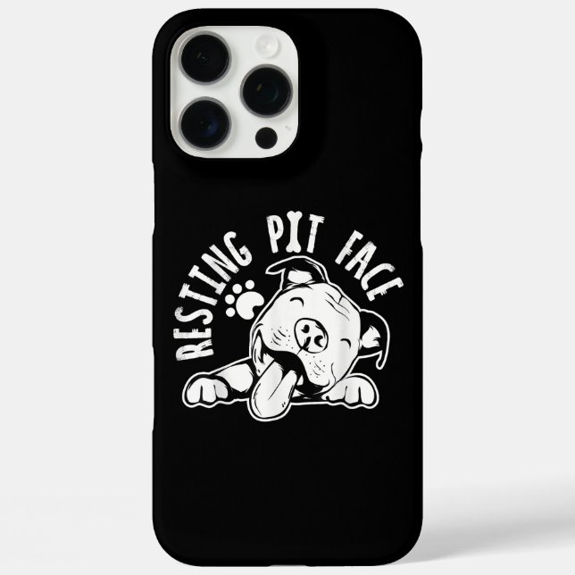 Ruhige Pit Face Funny Dog Pitbull Meme Case-Mate iPhone Hülle (Rückseite)