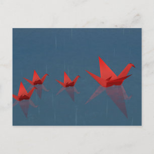 Ruhige Rainy Day Postkarte