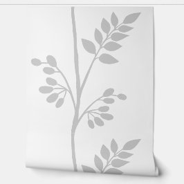 Ruhige Reflektionen des Wachstums L Graue Silhouet Tapete