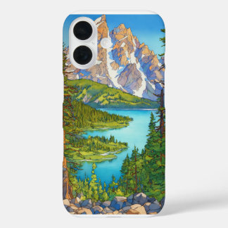 "Ruhige Reflektionen: Natur & Lake iPhone Cover" iPhone 16 Hülle