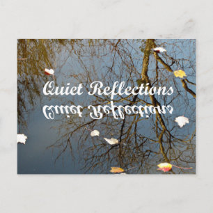 Ruhige Reflektionen Postkarte