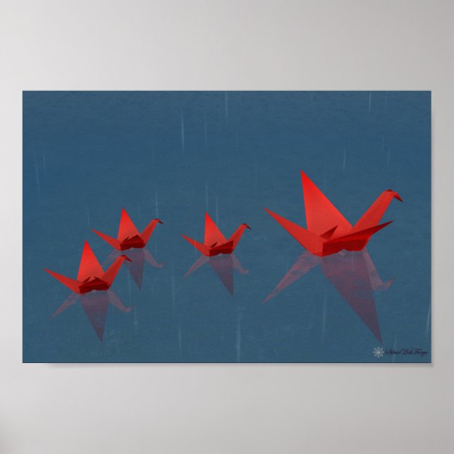 Ruhige Regentage Poster (Vorne)