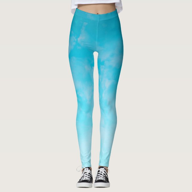 *~* ruhige Reichweite für das Himmel-Aquarell Leggings (Vorderseite)