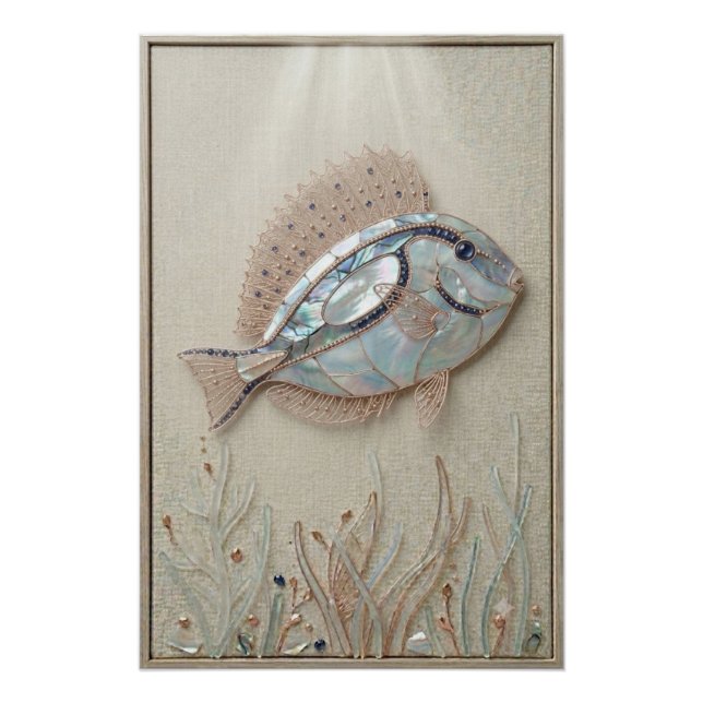 Ruhige Riff-Fisch-Wandkunst Poster (Vorderseite)