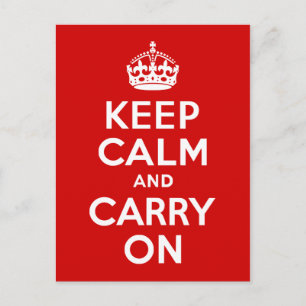 Ruhige Rot halten und weiter fahren Postkarte