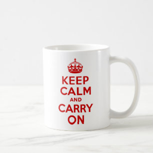 Ruhige Rot halten und weiter fahren Tasse