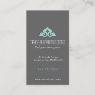 Ruhige Salon-Aqua-Verabredung Terminkarte