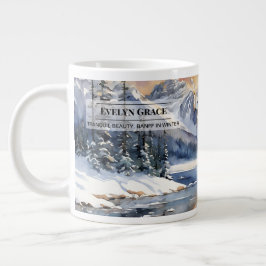 Ruhige Schönheit, Banff im Winter - Große Tasse