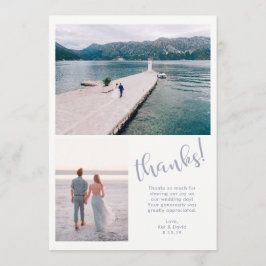 ruhige See | Zwei Fotos Hochzeit Danke