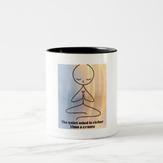 RUHIGE SICHT ZWEIFARBIGE TASSE