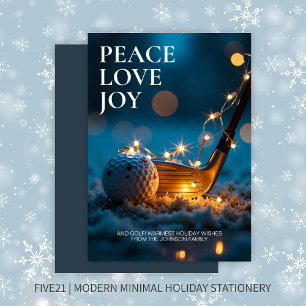 Ruhige Snowy Night Golf Weihnachten