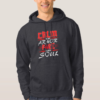 Ruhige Stärke – inspirierendes Zitatdesign Hoodie
