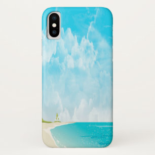 Ruhige Strand- und Himmel-Ozean-Ansicht Case-Mate iPhone Hülle