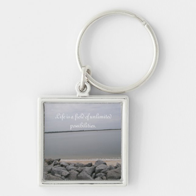 Ruhige Strandkette Schlüsselanhänger (Vorne)
