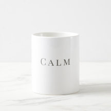 Ruhige Tasse – Minimalistisches Typografie-Design