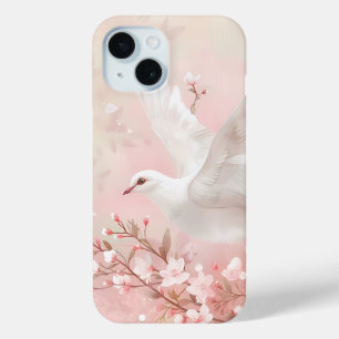 Ruhige Taube mit Blüten Wasserfarbe Handy Fall Case-Mate iPhone Hülle