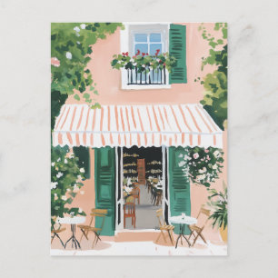 Ruhige Terrasse in Rom Postkarte