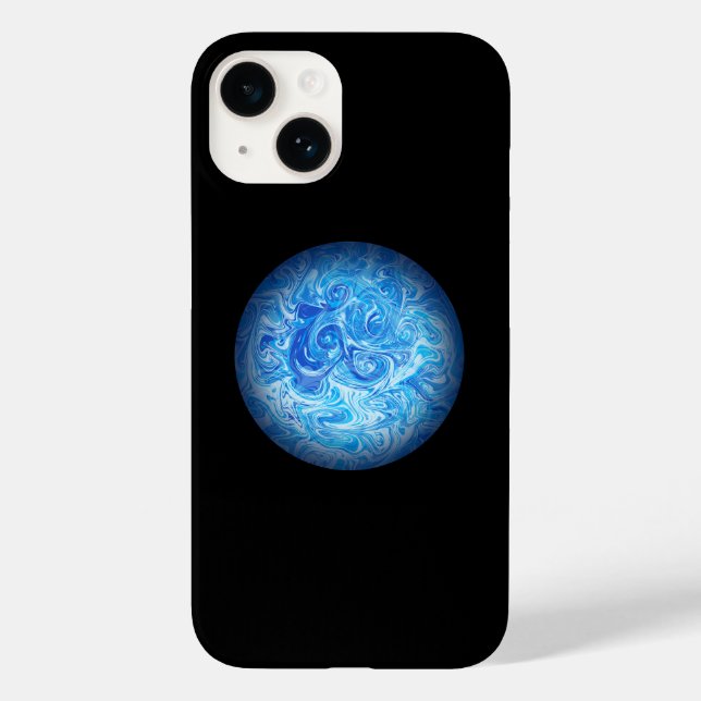 Ruhige Tide Fluid Art Phone Case iPhone14 (Rückseite)