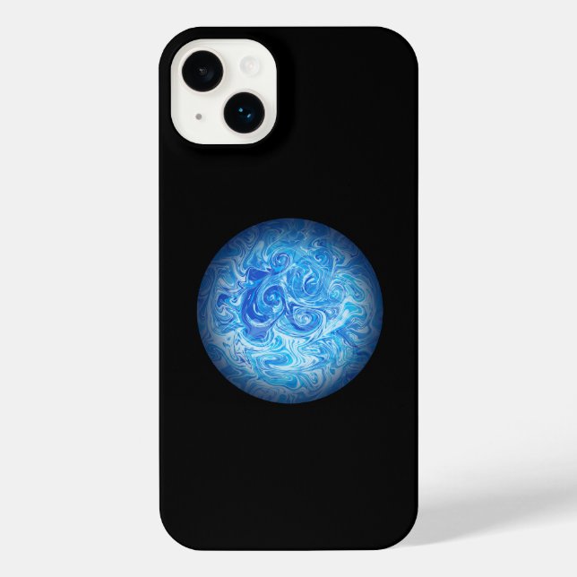 Ruhige Tide Fluid Art Phone Case iPhone 14 Plus Hülle (Rückseite)