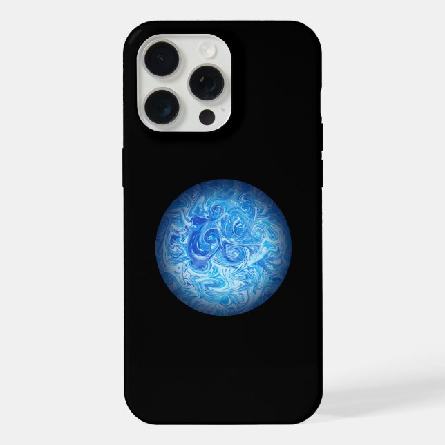 Ruhige Tide Fluid Art Phone Case iPhone 15 Pro Max Hülle (Rückseite)