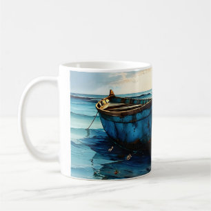 "ruhige Tides". Farbenfrohe Seascape Kaffeetasse
