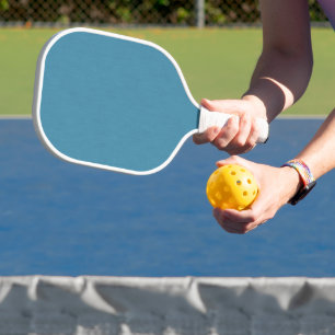 Ruhige und einfache Blaue Leinen strukturierte Hin Pickleball Schläger