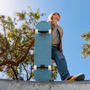 Ruhige und einfache blaue Leinenstruktur-Hintergru Skateboard