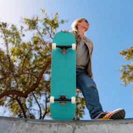 Ruhige und einfache visuelle Tealfarbene texturier Skateboard