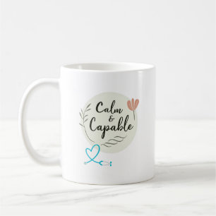 Ruhige und fähige Pflegekraft Personalisiert Kaffeetasse