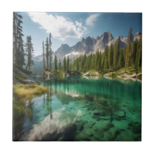 Ruhige und natürliche Landschaft Keramikfliese