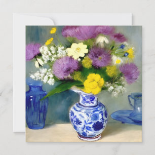 Ruhige Vase der Blume drucken Einladung