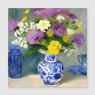 Ruhige Vase der Blume drucken Magneteinladung