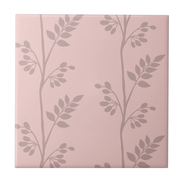 Ruhige Wachstumsreaktionen M Gray Silhouette Fliese (Vorderseite)