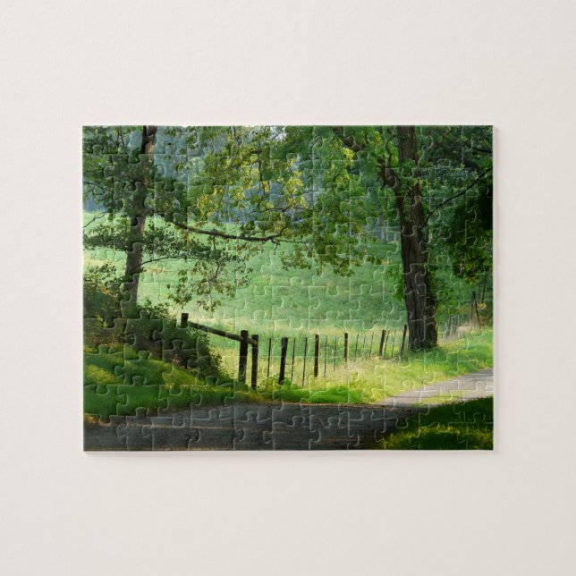 Ruhige Weg-Sommer Landschaft Puzzle (Horizontal)