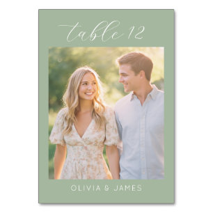 Ruhige Weise Minimalistische Foto Tischnummer