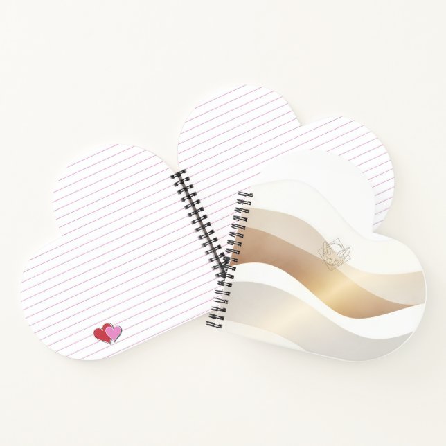 Ruhige Wüstenwellen mit Fennec Essence | Minimal S Notizbuch (Innenseite)